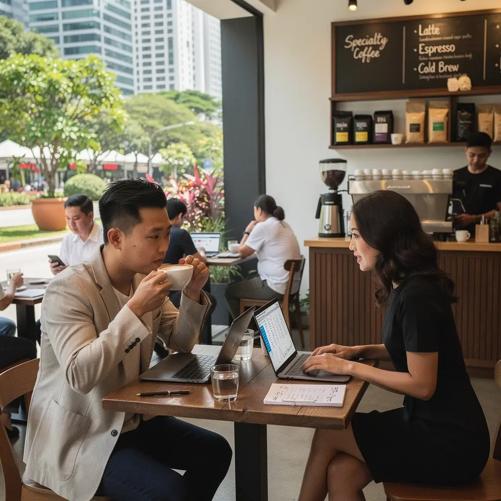 Modern office environment