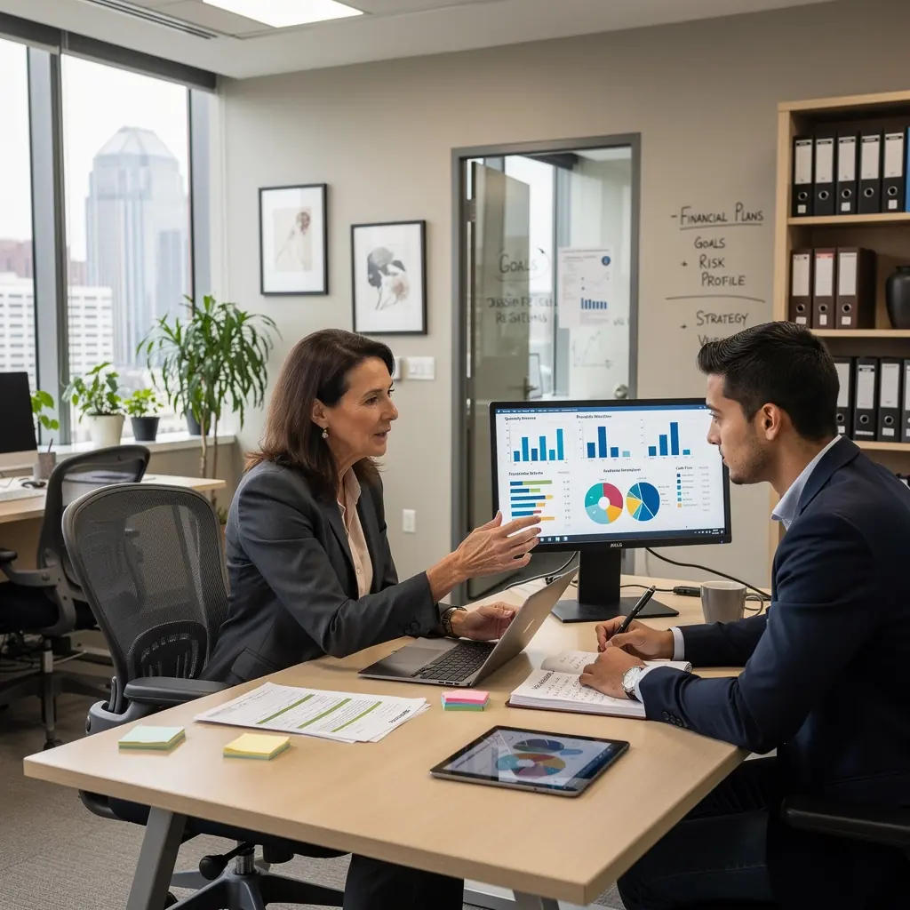 Professional business solutions illustration